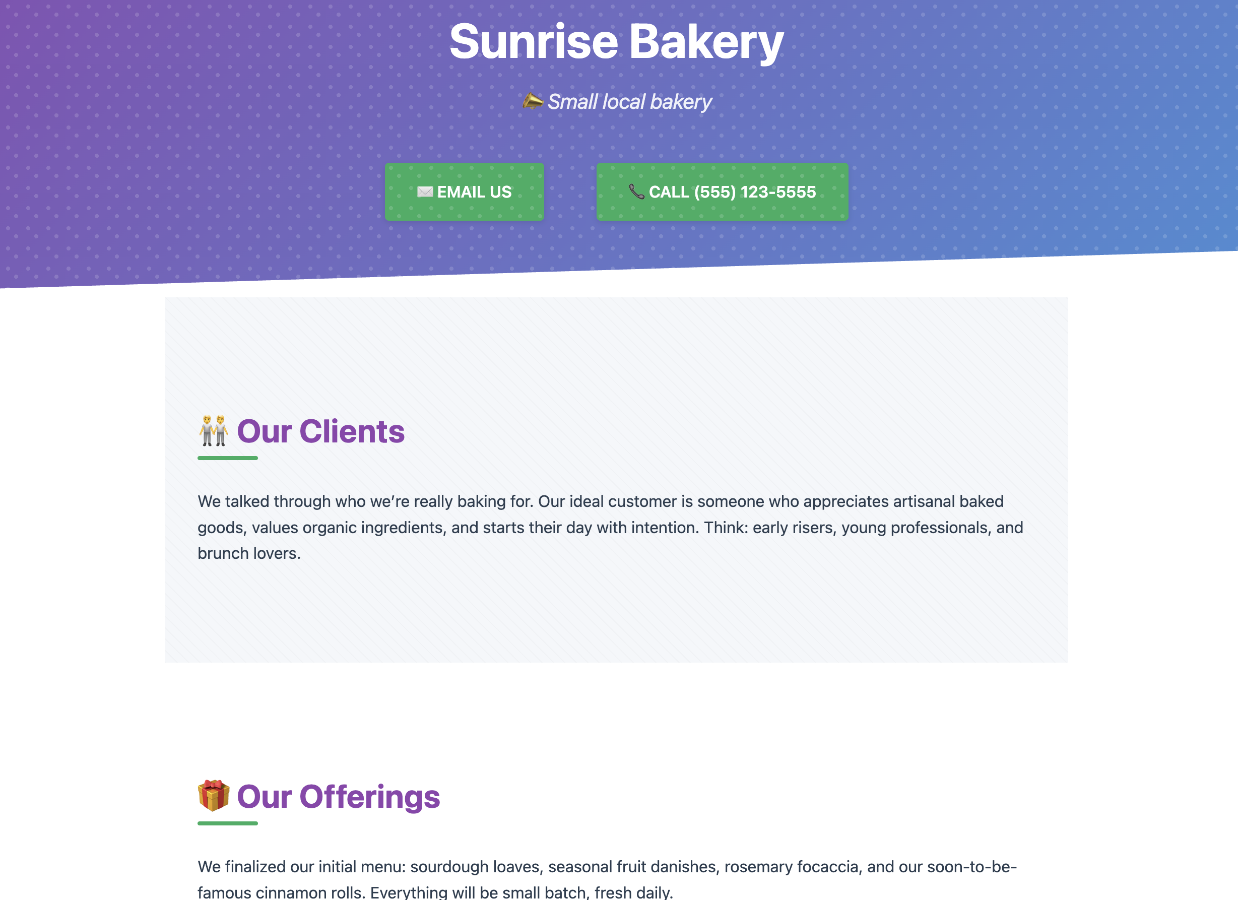 Startup Tracker website builder